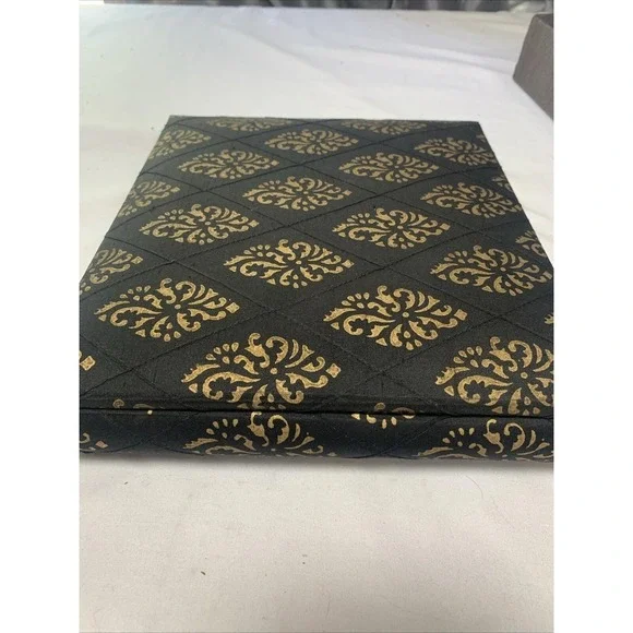 Vtg Lg New Photo Album Holds 40 4x6 Photos 11x9.5x2 in Fabric Cover Brown Gold - Picture 4 of 7